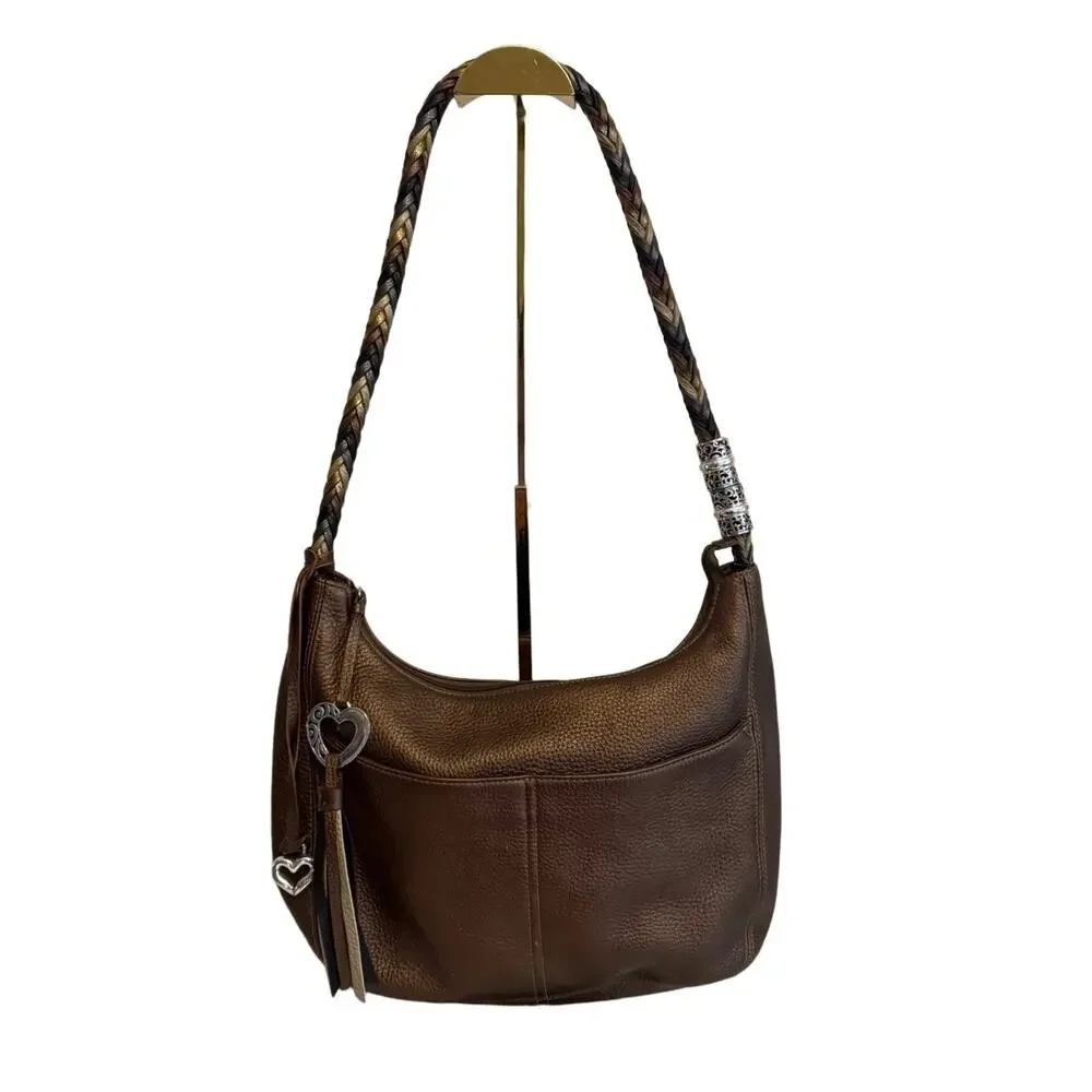 Brighton Shoulder Hobo Bag Brown One Size